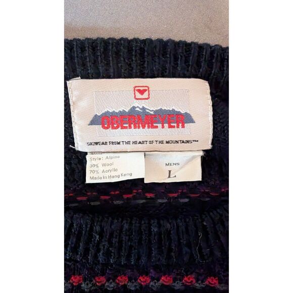 Obermeyer Vintage Ski Sweater, men's L - Picture 3 of 5